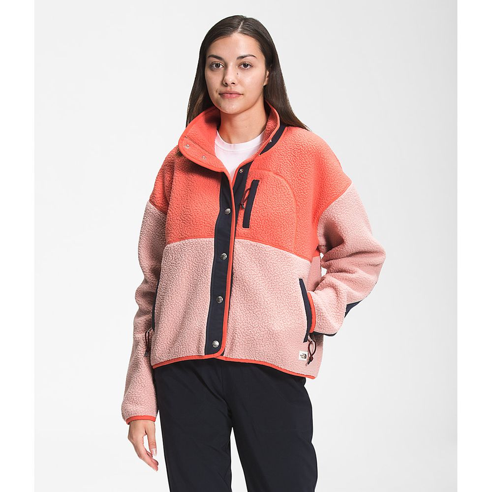 The North Face Fleece Jacket Womens Australia - The North Face Cragmont Orange / Rose (SJY-629708)